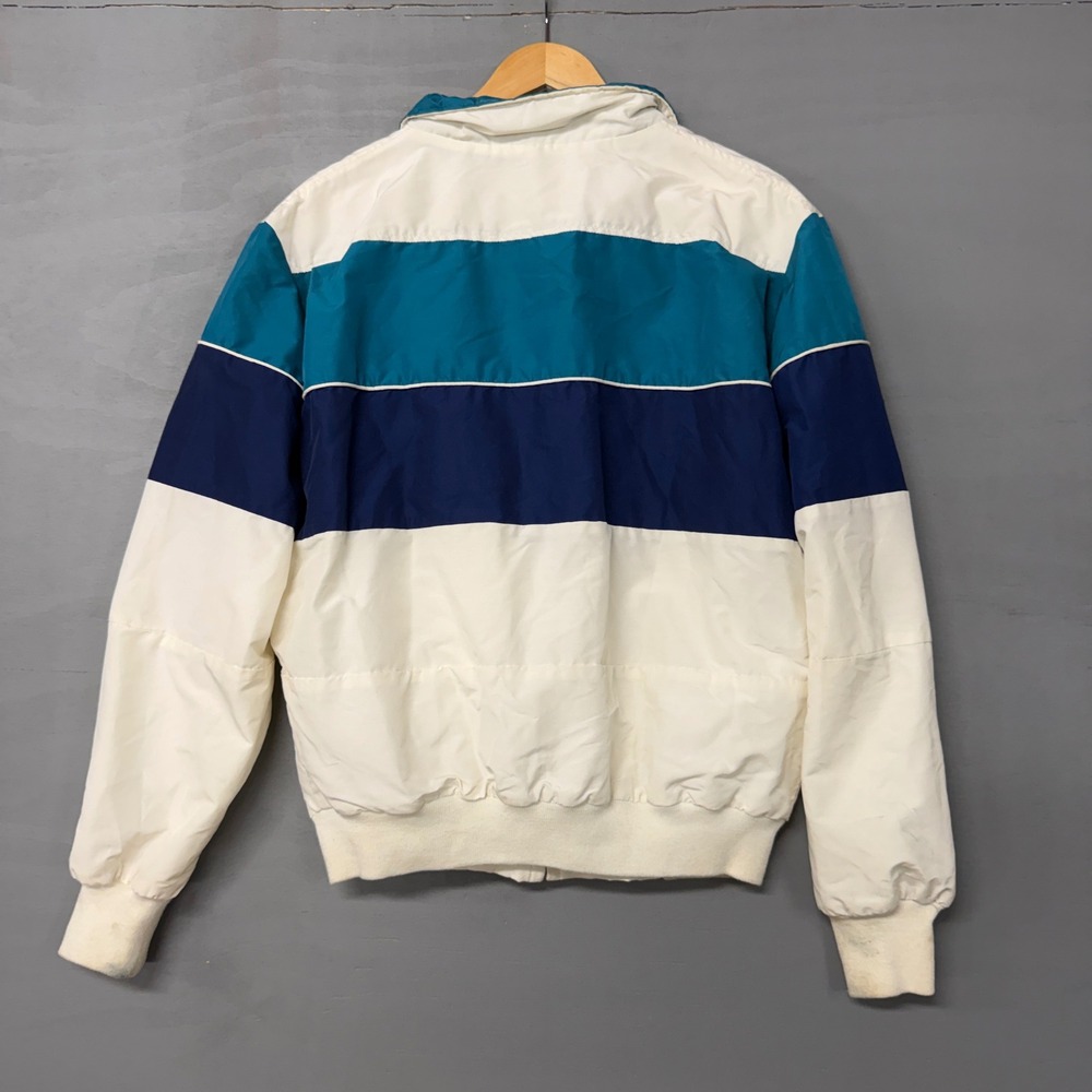Vintage Windbreaker White Navy Federal Express St Jude Golf Classic 90s Medium - Picture 4 of 6